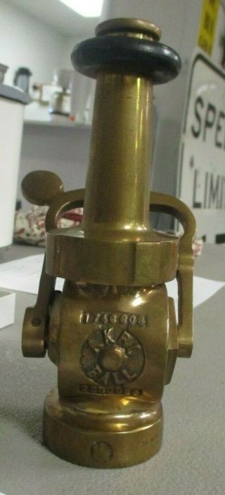 Akro Ball Vintage Brass Fire Nozzle Akron Fire Fighting Equipment