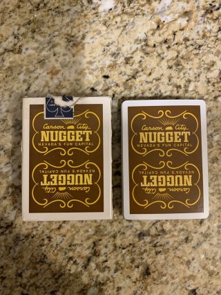 Vintage Vintage Deck Carson Nugget Casino Playing Cards - Carson City Nevada