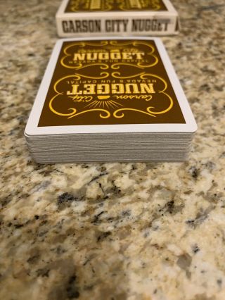 Vintage Vintage Deck Carson Nugget Casino Playing Cards - Carson City Nevada 2