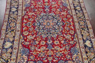VINTAGE TRADITIONAL FLORAL RED AREA RUG HAND - KNOTTED ORIENTAL LIVING ROOM 8 ' x12 ' 3