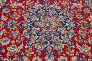 VINTAGE TRADITIONAL FLORAL RED AREA RUG HAND - KNOTTED ORIENTAL LIVING ROOM 8 ' x12 ' 4