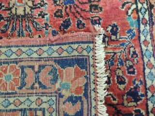 Persian 2x4 small Antique Sarough Oriental Area Rug Carpet Red/Blue Sarouk 6