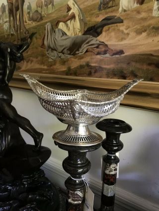 Antique Solid Silver Pierced Bowl Dish Bonbon London 1904 Charls Stuart Hauns