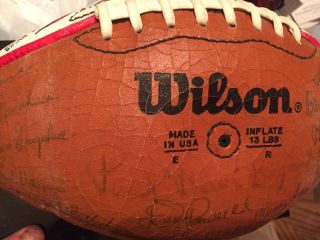 Rare 1982 Alabama Bear Bryant Signed Liberty Bowl Football Autographed 2