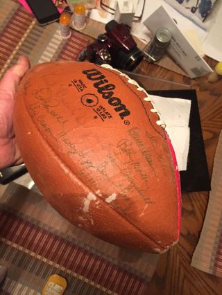 Rare 1982 Alabama Bear Bryant Signed Liberty Bowl Football Autographed 9