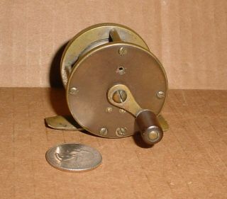 Tiny Vomhofe Fly Reel Marked Abbey & Imbrie N.  Y.