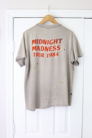 Vintage Night Ranger Midnight Madness 1984 Concert Tour T Shirt Thrashed Faded L