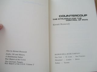 RARE TRUE 1ST Countercoup The Struggle For The Control of Iran Kermit Roosevelt 4