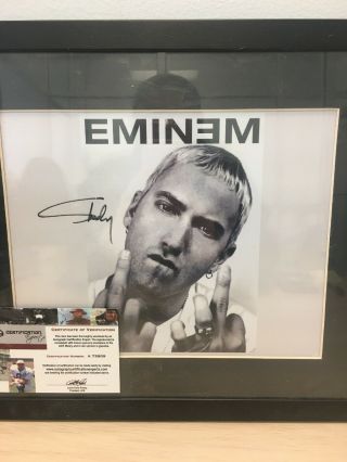 Eminem Slim Shady Marshall Mathers Auto Signed Photo W/ RARE L3 2