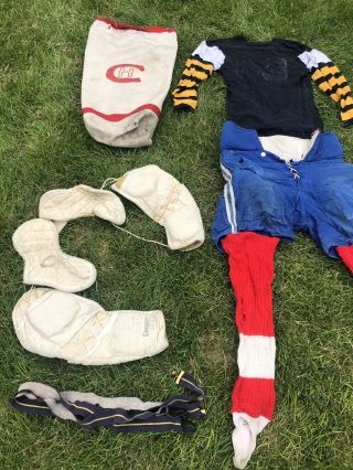 Vintage Lacrosse Equipment Protectors Pads Bags Jersey Socks 2