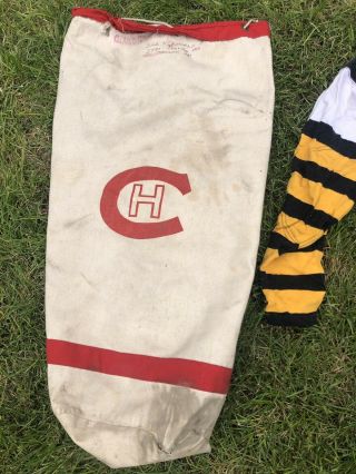 Vintage Lacrosse Equipment Protectors Pads Bags Jersey Socks 3
