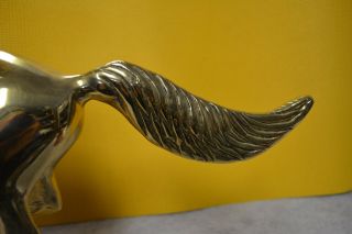 Vintage Brass Horse Racing w/Jockey Statue Art Sculpture Memorabilia Equestrian 7