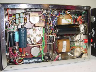 2 Vintage Asusa K1011 300B JAN 6SN7GT Matched Chrome Mono Tube Amplifier Pair 11