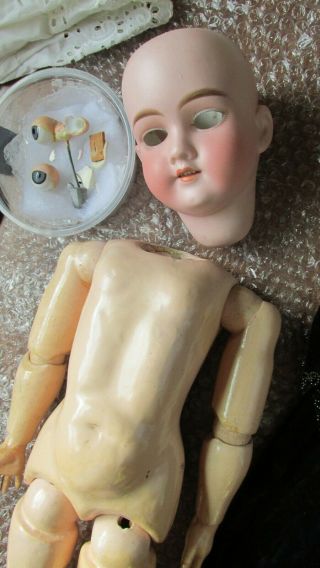 Antique Kley & Hahn Walkure Girl Doll,  20 " Inch