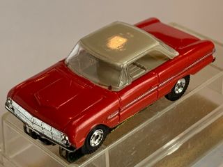 Vintage Aurora Thunderjet 500 1963 Ford Falcon Ho Slot Car Red/tan/tan Rare