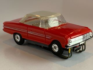 Vintage Aurora Thunderjet 500 1963 Ford Falcon HO Slot Car RED/TAN/TAN RARE 7