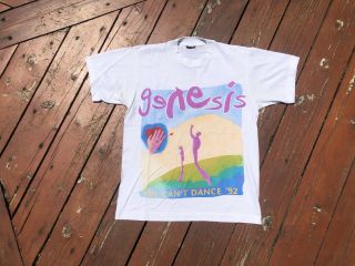 Vintage Genesis 1992 We Can’t Dance Concert Tour T - Shirt Size Large Screen Stars