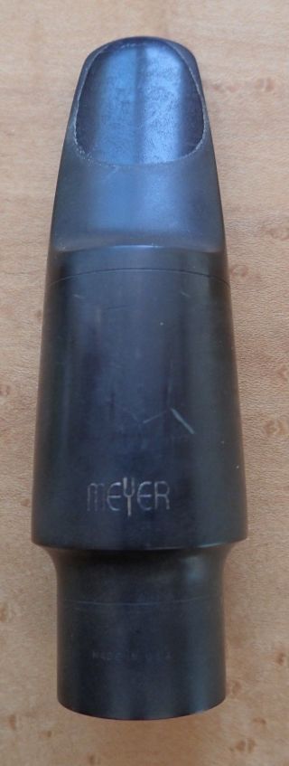 Vintage Meyer 5m Post - York Hard Rubber Tenor Saxophone Mouthpiece