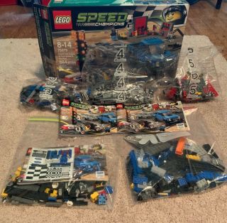 Lego 75875 Speed Champions Ford F - 150 Raptor & Ford Hot Rod 100 Complete