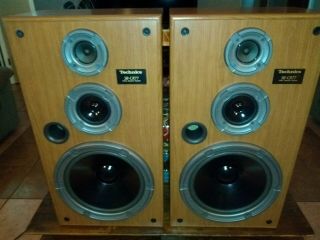 Technics Sb - Cr77 3 - Way Vintage Floor Stereo Speaker