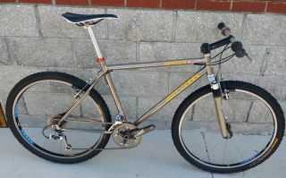 Vintage Litespeed Wolf Creek Warrior Titanium Mountain Bike Shimano Xt Xtr Cane