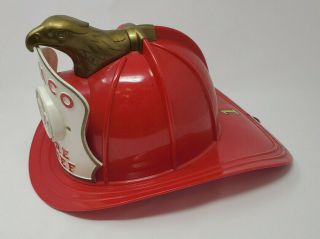 Vintage Texaco Fire Chief Hat Gas Service Station Helmet w/ Speaker - Very 2