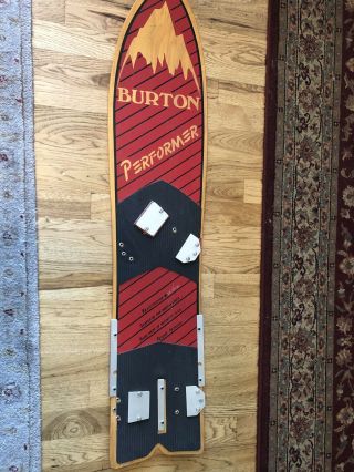 Vintage 1985 Burton Performer Snowboard Woody Backhill Vermont