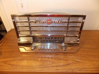 Vintage Mopar Model 803 Tube Radio W/chrome Bezel 1949 - 1952 Plymouth