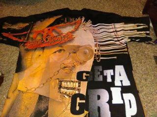 Vintage Aerosmith Get a Grip Double Sided.  Thick All Over design Shirt. 5