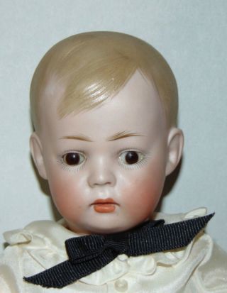 Antique Bisque Doll Kley & Hahn Character Boy Tommy Tucker Closed Mouth