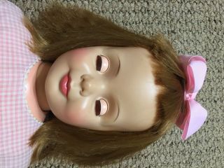 36” Ideal Patti Playpal Blue/Green Eyes RARE RED EYELASHES BABY FACE? 7