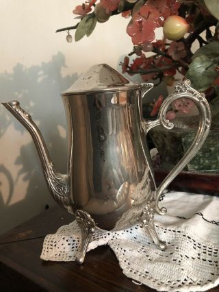Antique Amston Sterling Silver Teapot Hand Chased 2 - 1/4 Pint Tea Pot Vintage Old