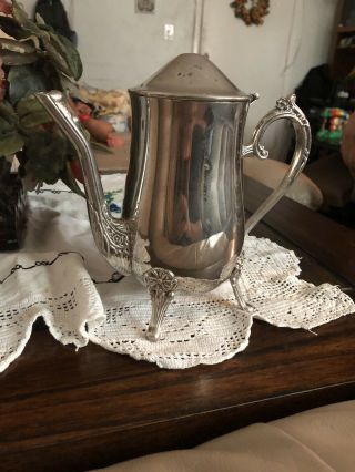 Antique Amston Sterling Silver Teapot Hand Chased 2 - 1/4 Pint Tea Pot Vintage Old 2