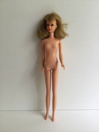 Vintage 1960s Mattel Barbie Straight Leg Mod Francie Doll Blonde
