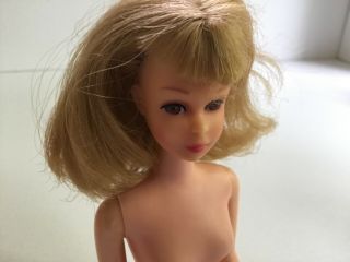 Vintage 1960s Mattel Barbie Straight Leg Mod FRANCIE Doll Blonde 3