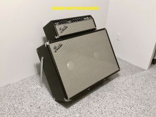 Vintage 1960’s Fender Showman Guitar Amp Duel 15” JBL D140f 2x15 Speaker Cab 11