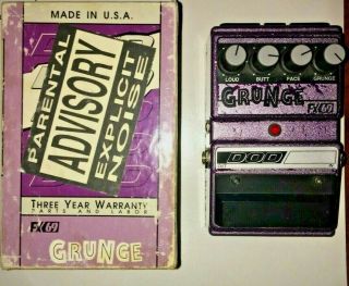 Vintage Dod Fx69 Grunge Distortion Guitar Effect Pedal With Box Usa