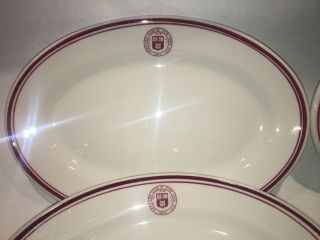 6 vintage Shenango China Harvard Club of York City Oval Platters Plates 9.  5” 5