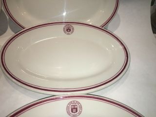 6 vintage Shenango China Harvard Club of York City Oval Platters Plates 9.  5” 7