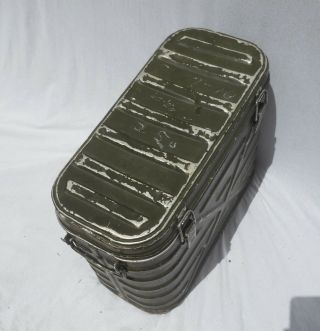 RARE Vintage 1962 US Army Military Metal Cooler Insulated Container Frary Clark 2