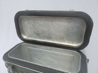 RARE Vintage 1962 US Army Military Metal Cooler Insulated Container Frary Clark 7