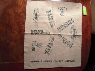 VINTAGE ROLEX OYSTER TUDOR 50 - 60S ' CLEANING CLOTH BIG SIZE VERY RARE 3