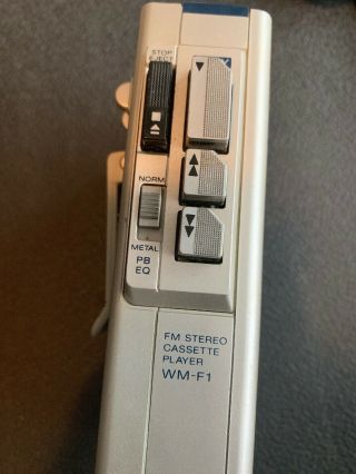 Vintage Sony WM - F1 Walkman F1 Radio FM Stereo Cassette Tape Player RARE 2