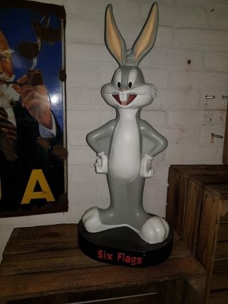 Extremely Rare Looney Tunes Bugs Bunny Giant Figurine Piggy Bank Statue