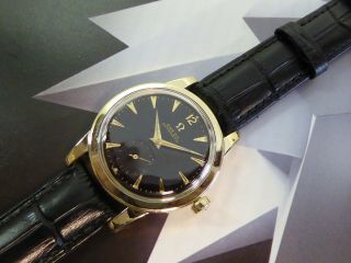 1956 Vintage Omega Automatic,  Black Dial,  Sub Second,  Serviced 1 Year
