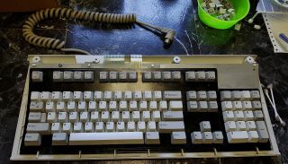 Vintage IBM Model M TERMINAL Clicky PS/2 Keyboard 5 - Pin DIN 240˚ SQUARE LOGO 