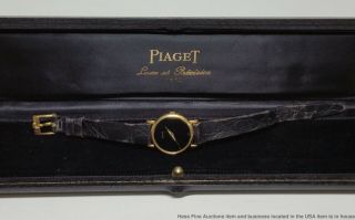 18k Gold Ladies Piaget Vintage Watch 18k Gold Buckle W Box