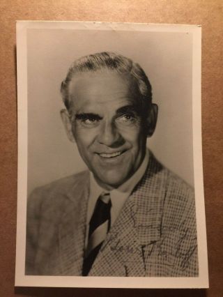 Boris Karloff Rare Vintage Autographed Photo Frankenstein