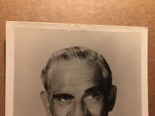 Boris Karloff Rare Vintage Autographed Photo Frankenstein 2