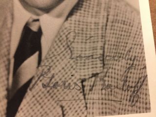 Boris Karloff Rare Vintage Autographed Photo Frankenstein 5